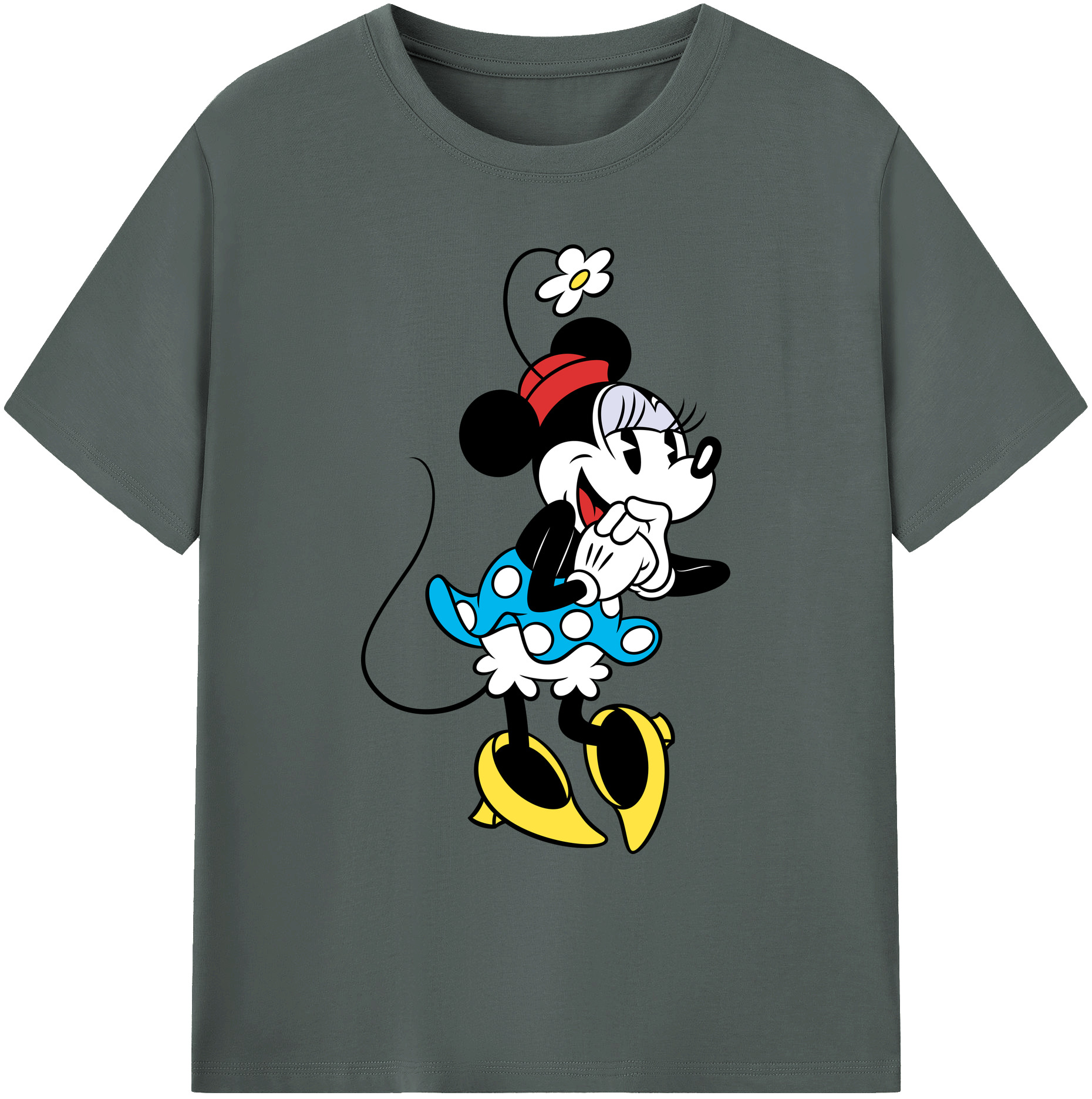 ミッキーマウス Mickey Mouse 綿100％ メンズ半袖Tシャツ｜肌触りやわらか＆通気性
